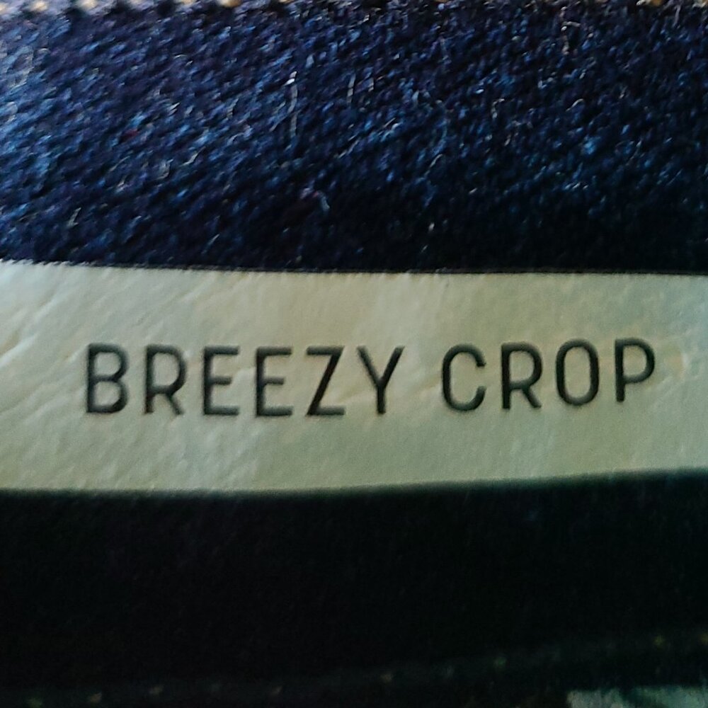 SEVEN 7 HIGH RISE BLUE BREEZY CROPPED RAW HEM JEANS HIGH RISE SKIMMER SIZE 12 - Picture 5 of 11